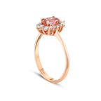 1.06 ct. Diamant Morganit Ring