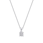 Trend-Solitär-Halskette mit 0,06 Karat Diamant