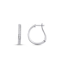 0.71 Carat Diamond Hoop Earrings