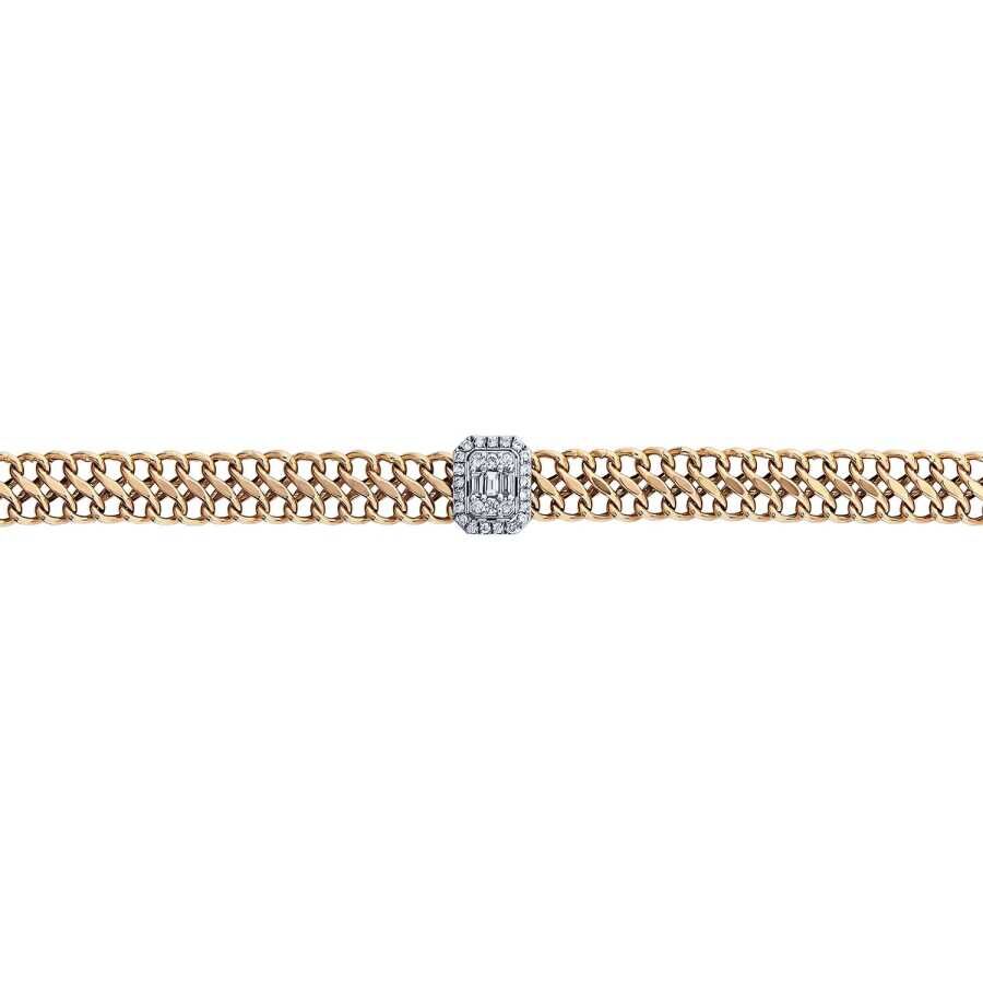 0.21 ct. Diamant Baguette Armband