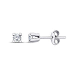 0.15 Carat Diamond Solitaire Earrings