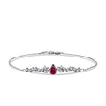 0,87 Karat Diamant-Rubin-Armband