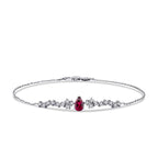 0,87 Karat Diamant-Rubin-Armband