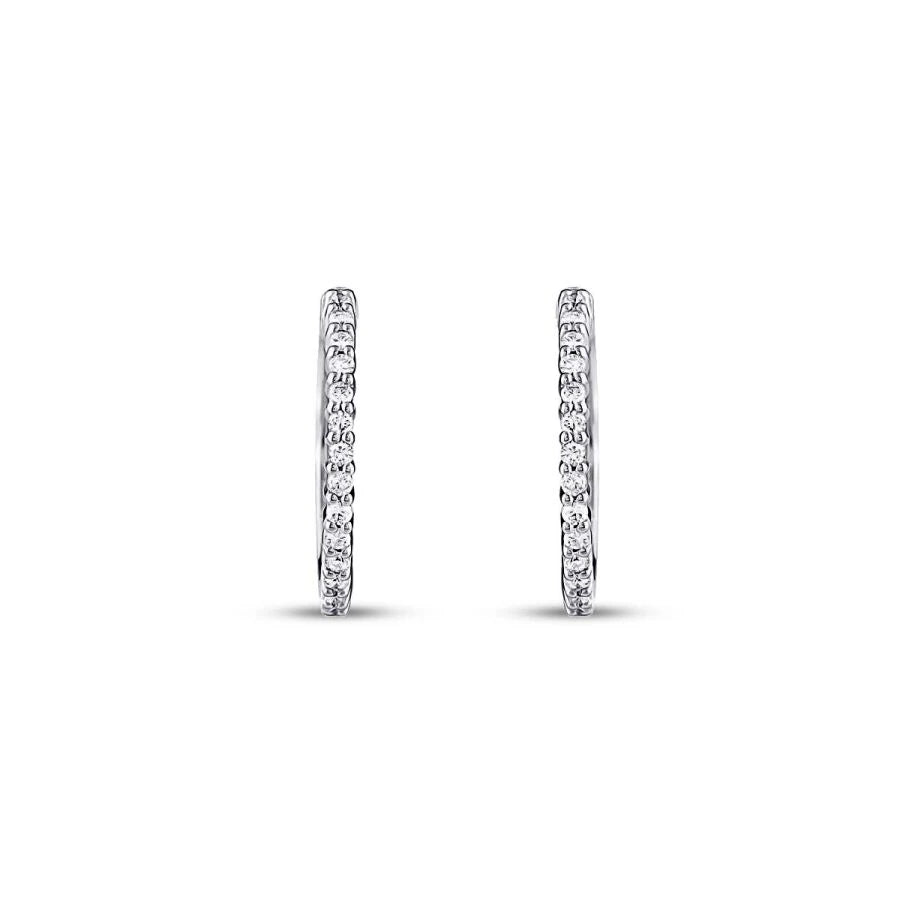 0.70 Carat Diamond Hoop Earrings