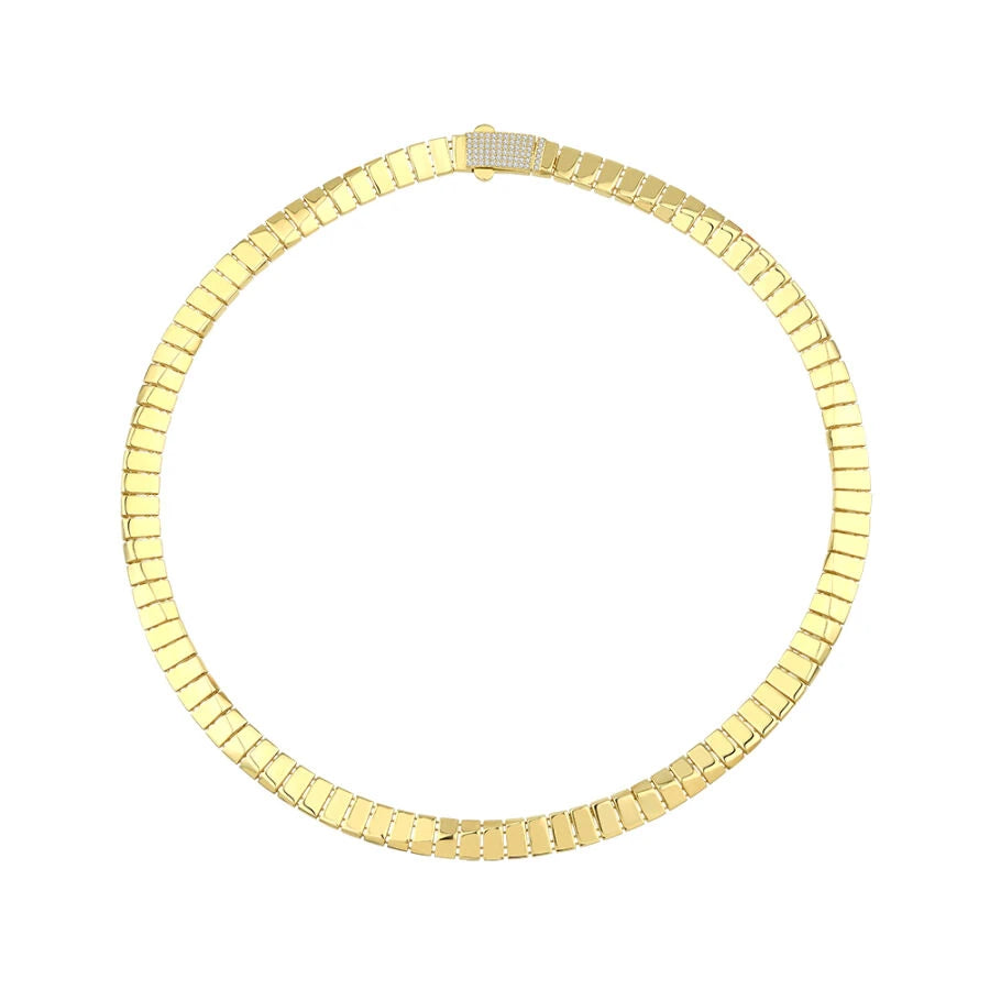 Gold Patterned Necklace