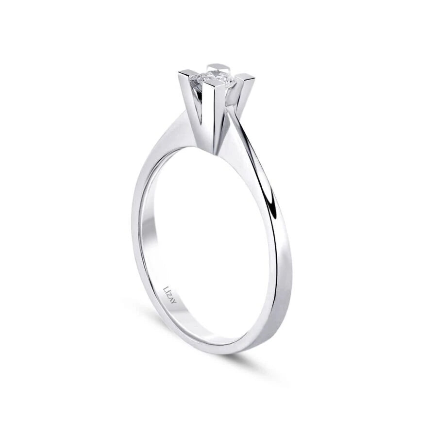 0.15 Carat Diamond Round Solitaire Engagement Ring