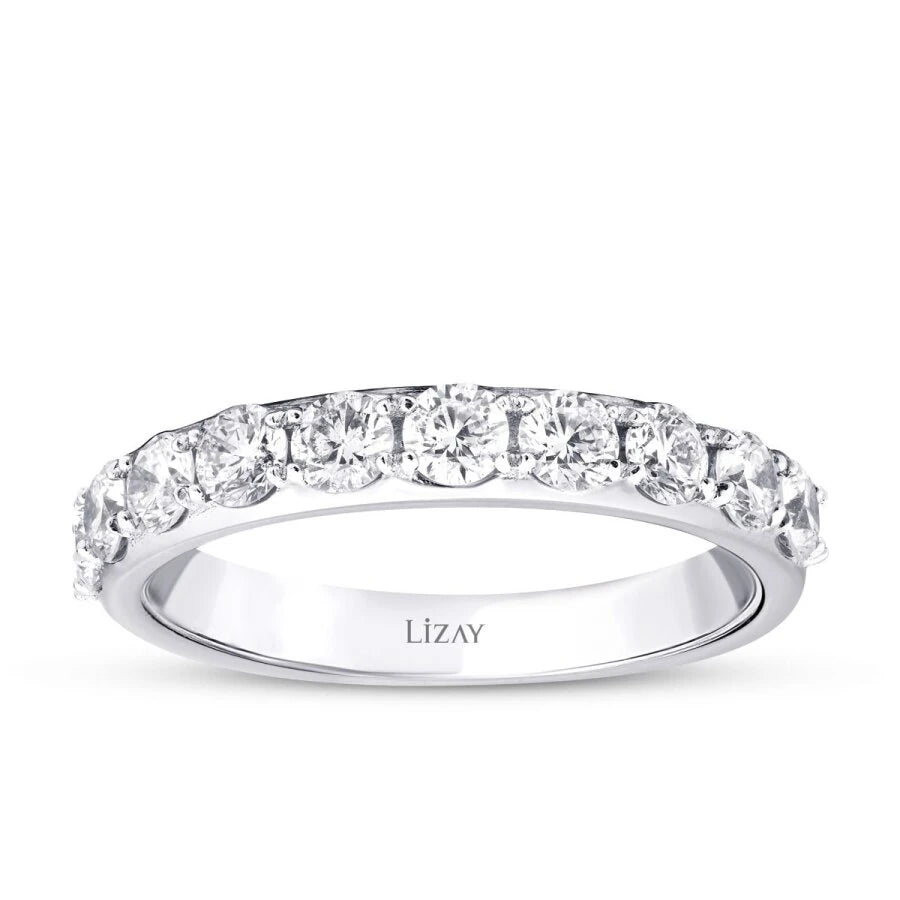 1.00  Carat Diamond Half-Eternity Ring
