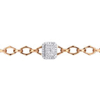 0.20 ct. Diamant Baguette Quadratische Armband