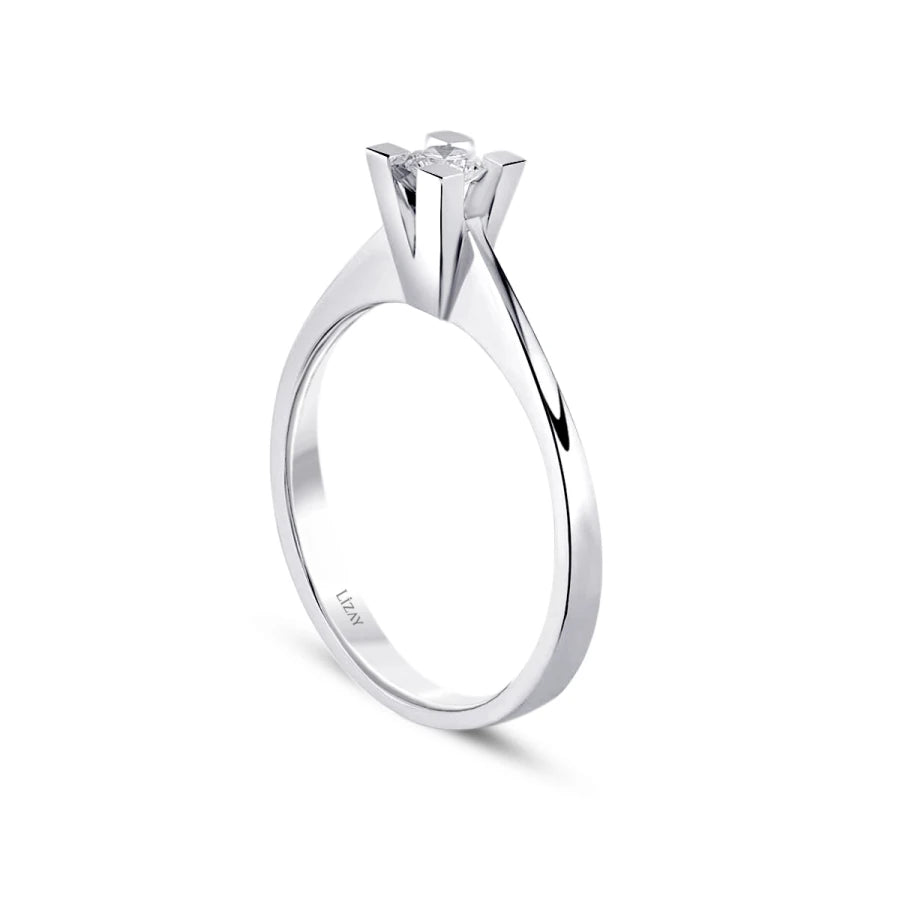 0.10 Carat Diamond Round Solitaire Engagement Ring