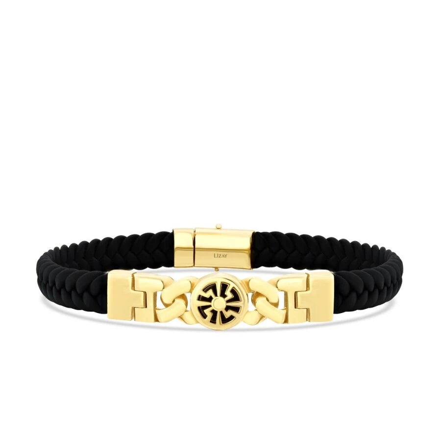 Gold Symbol Chain Men’s Bracelet