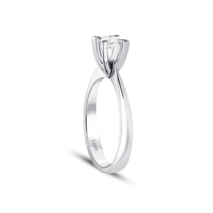 0.15 Carat Diamond Round Solitaire Engagement Ring