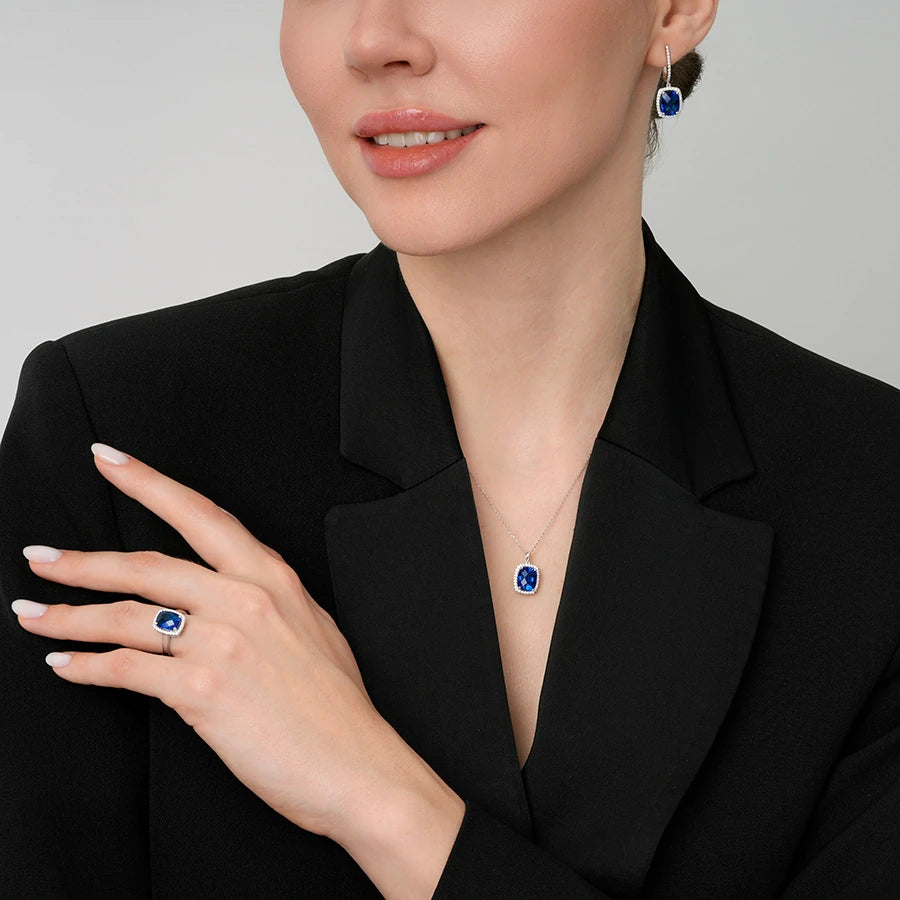 2,27 Karat Diamant-Saphir-Ring