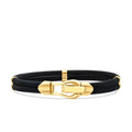 Gold Herren Armband mit Clip-Detail