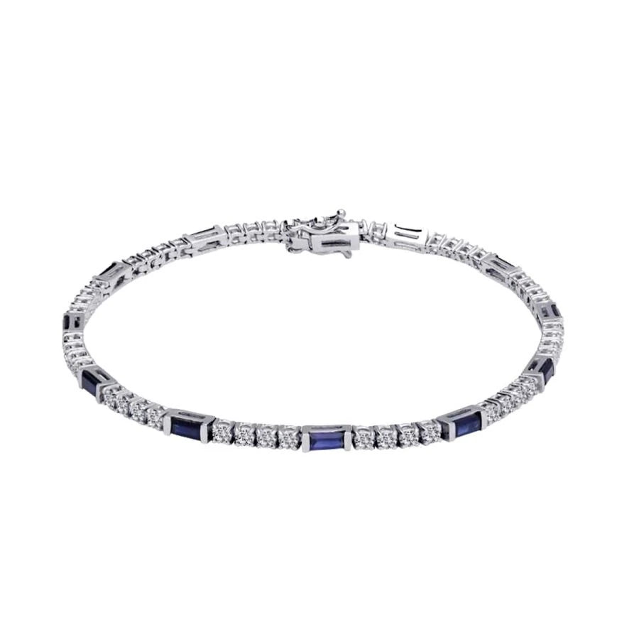 3,15 Karat Diamant-Saphir-Armband