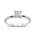 0.40 Carat Diamond Princess Solitaire Engagement Ring