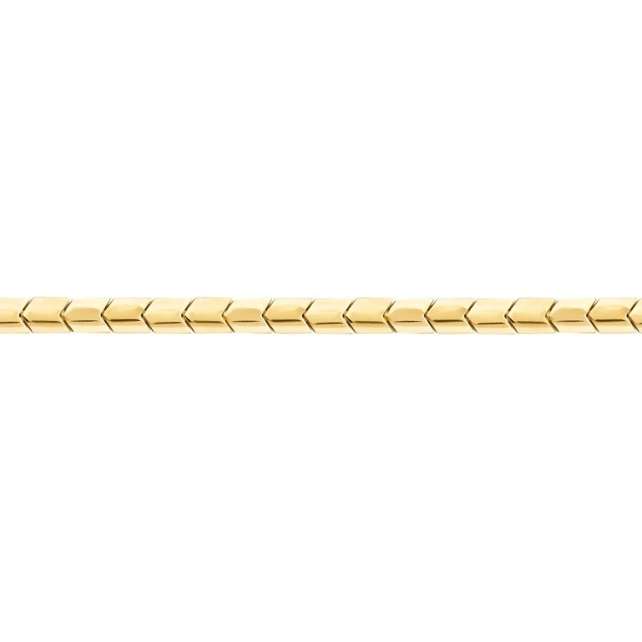 Gold Herringbone Men’s Bracelet