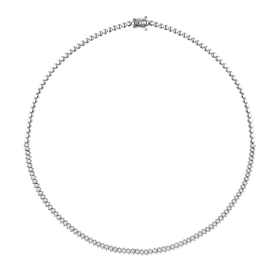6.87 Carat Diamond Tennis Neckband