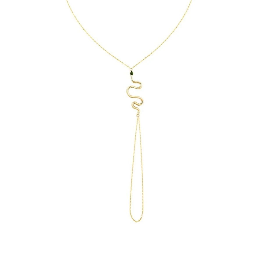 Armband aus Gold mit Schlangenhandkette