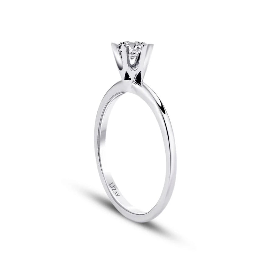 0.40 Carat Diamond Round Solitaire Engagement Ring
