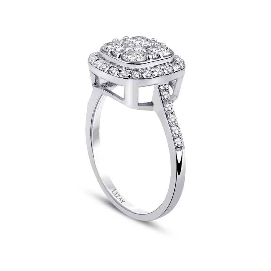 Trendring mit 1,50 Karat Diamanten