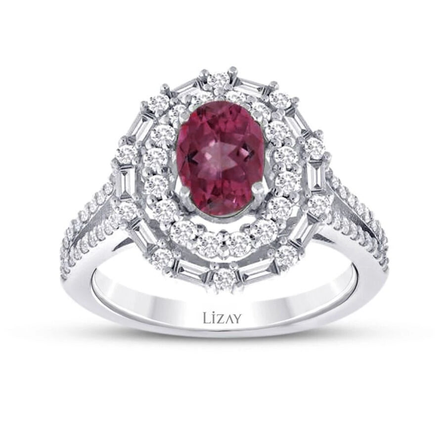 1.75 Carat Diamond Ruby Ring