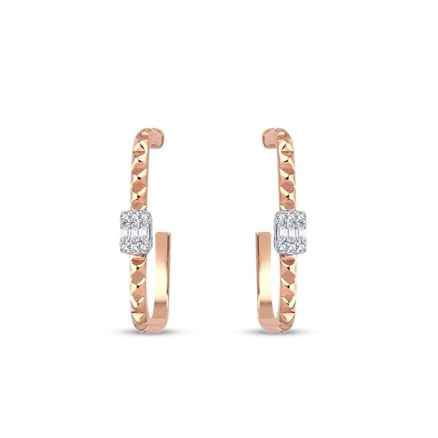 0.32 Carat Diamond Baguette Earrings
