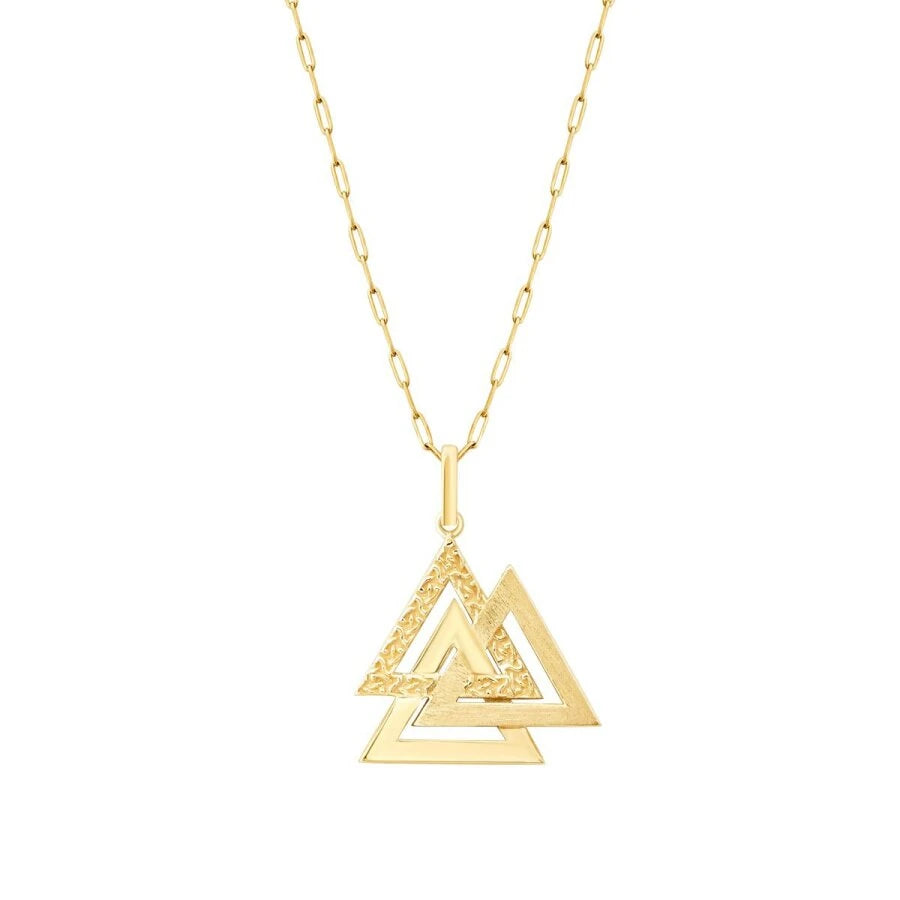 Gold Triangle Necklace