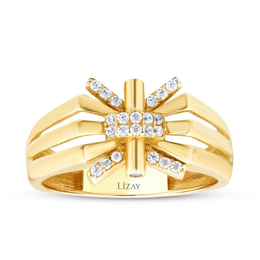 Goldener Schleifenring