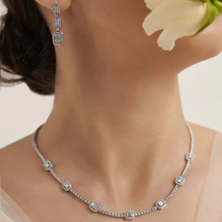 7,22 Karat Diamant-Halsband