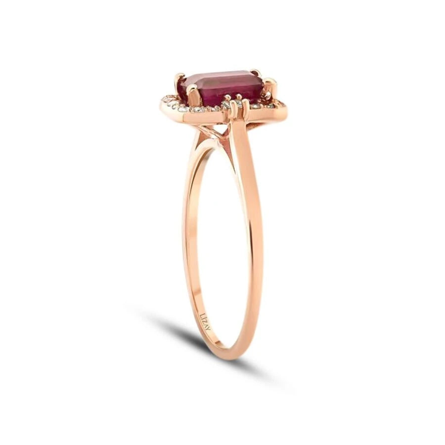 1.72 Carat Diamond Ruby Ring