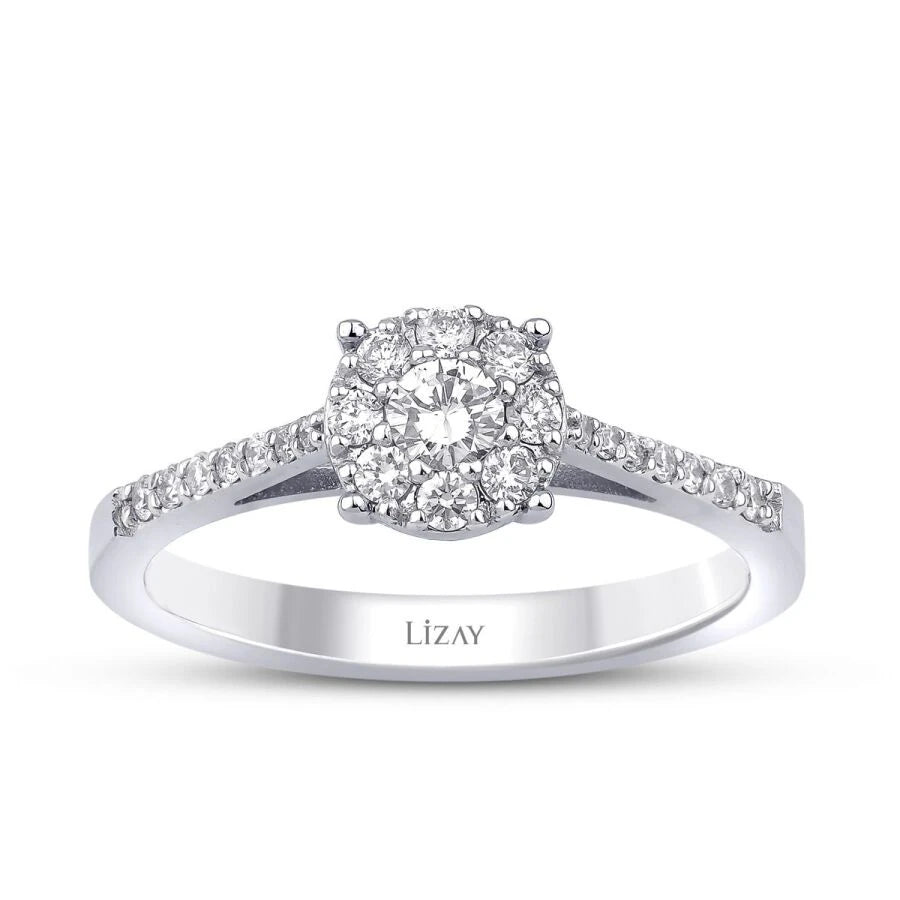 0.35 Carat Diamond Round Solitaire Engagement Ring