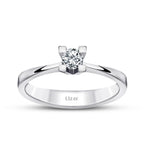 0.15 Carat Diamond Round Solitaire Engagement Ring