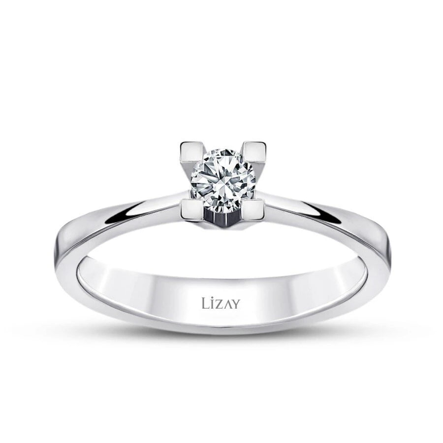 0.15 Carat Diamond Round Solitaire Engagement Ring