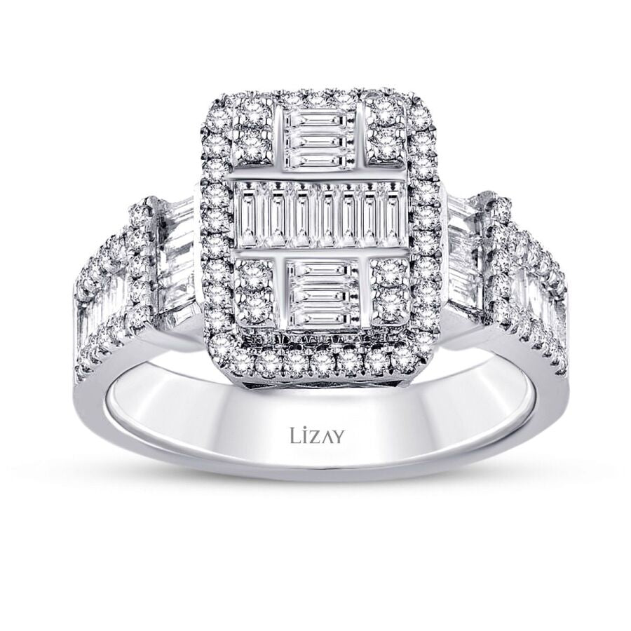 1.06 Carat Diamond Baguette Ring