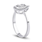 0.11 Carat Diamond Baguette Ring