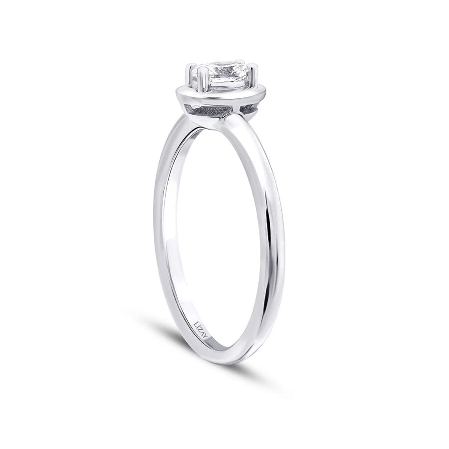 0.26 Carat Diamond Oval Solitaire Engagement Ring