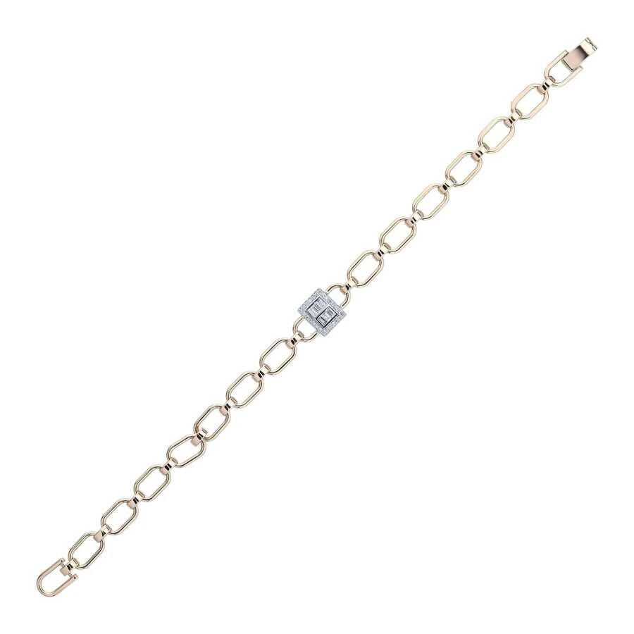 Armband mit 0,25 Karat Diamanten im Baguetteschliff
