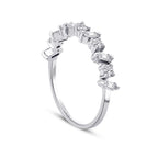 0.47 Carat Diamond Baguette Half-Eterniy Ring