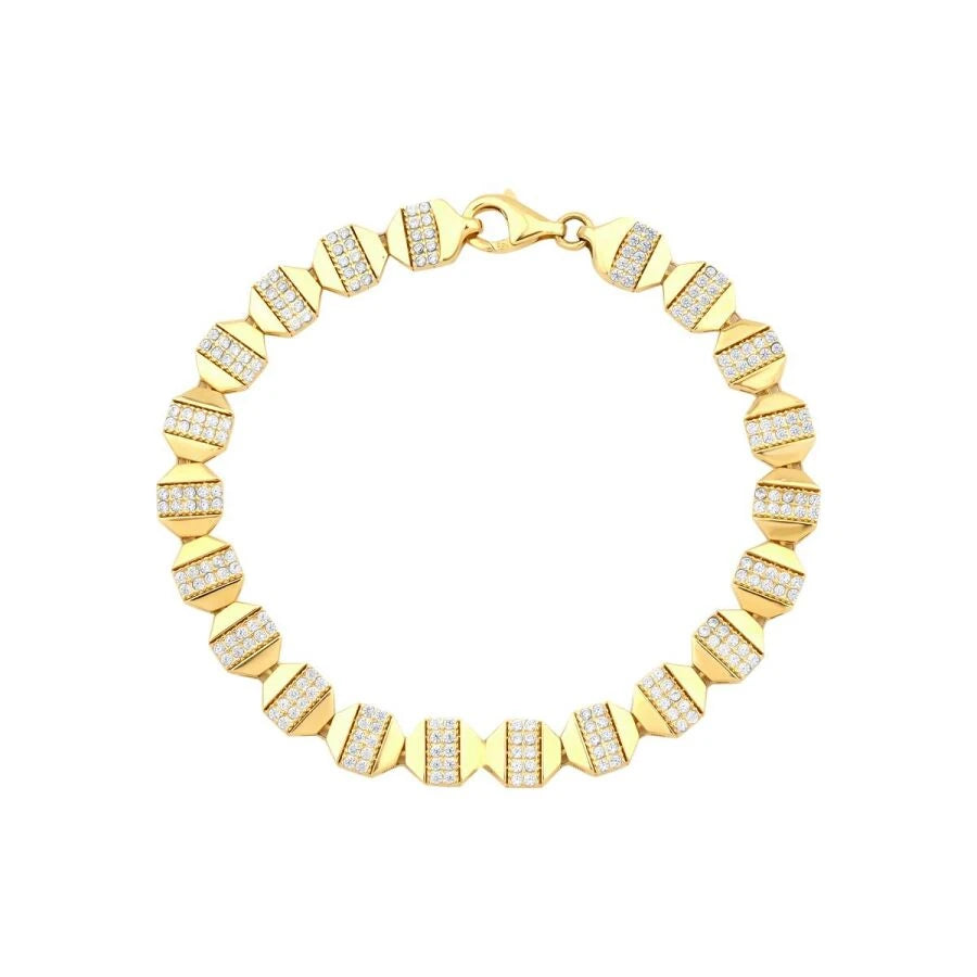 Goldenes Sechseck-Armband