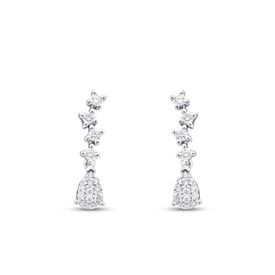 0.28 Carat Diamond Pear Trend Earrings