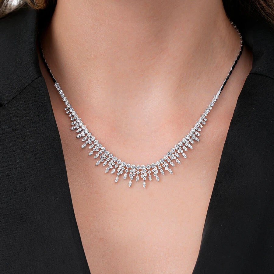 Gold Stone Trend Collar Necklace