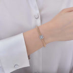 Armband mit 0,34 Karat Diamanten im Baguetteschliff