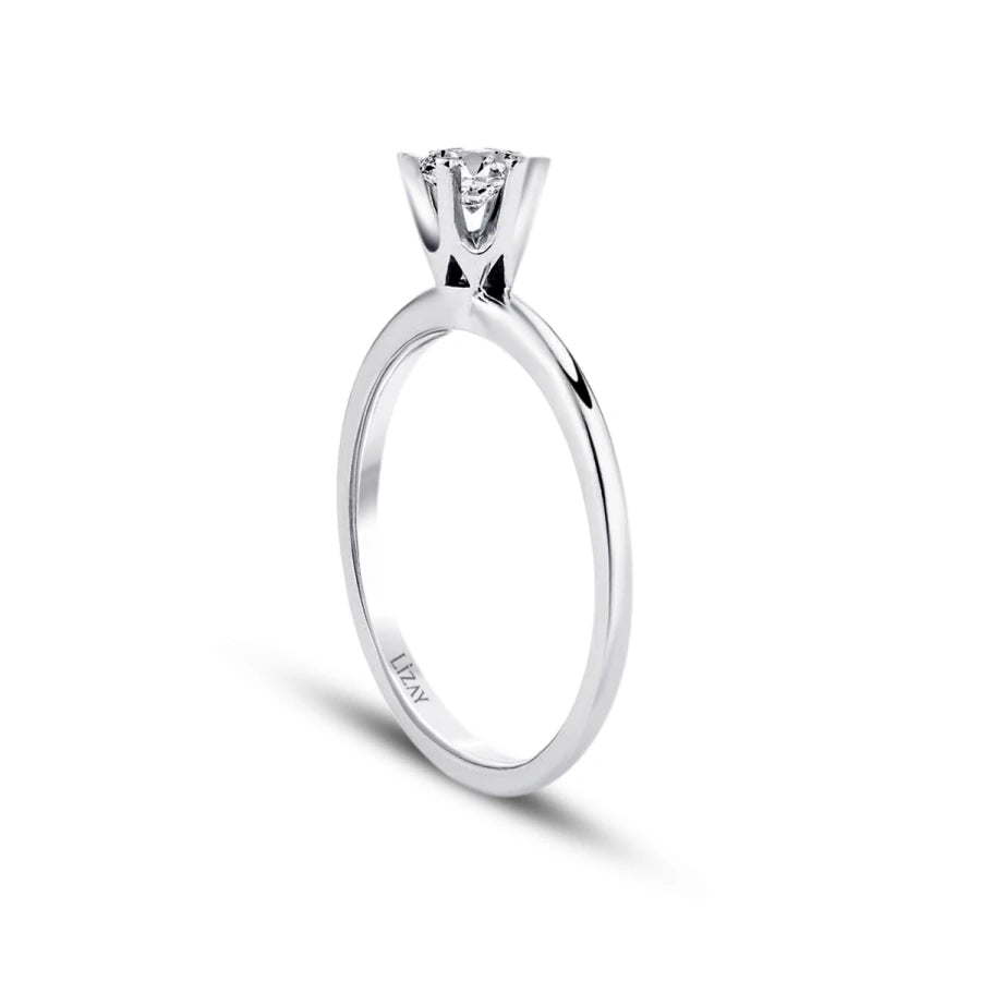 0.30 Carat Diamond Round Solitaire Engagement Ring