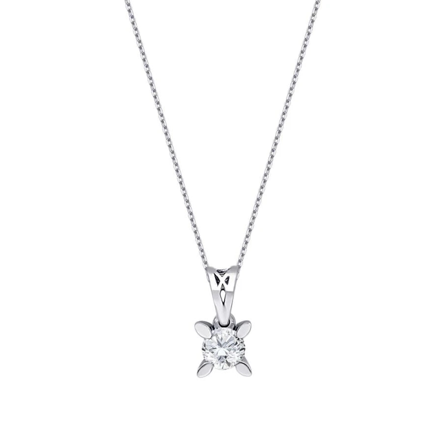 0.06 Carat Diamond Solitaire Necklace