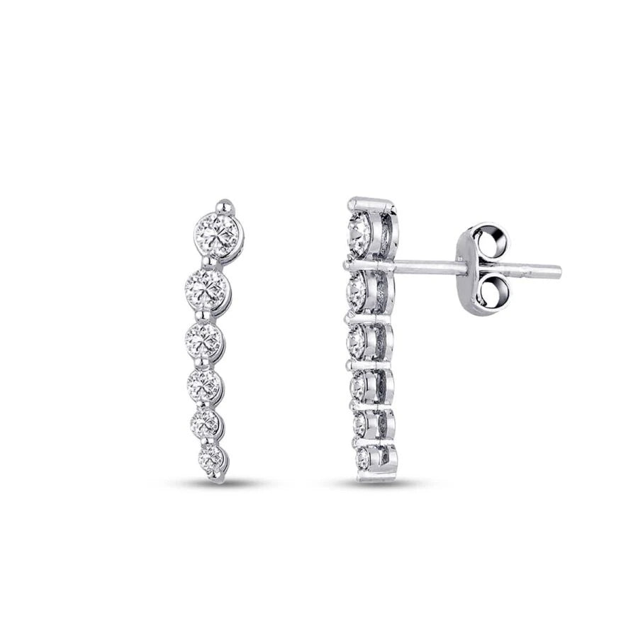 0.43 Carat Diamond Trend Earrings