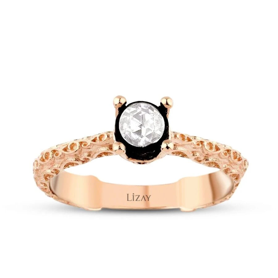 0.15 Carat Diamond Round Solitaire Engagement Ring