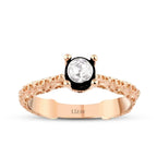 0.15 Carat Diamond Round Solitaire Engagement Ring