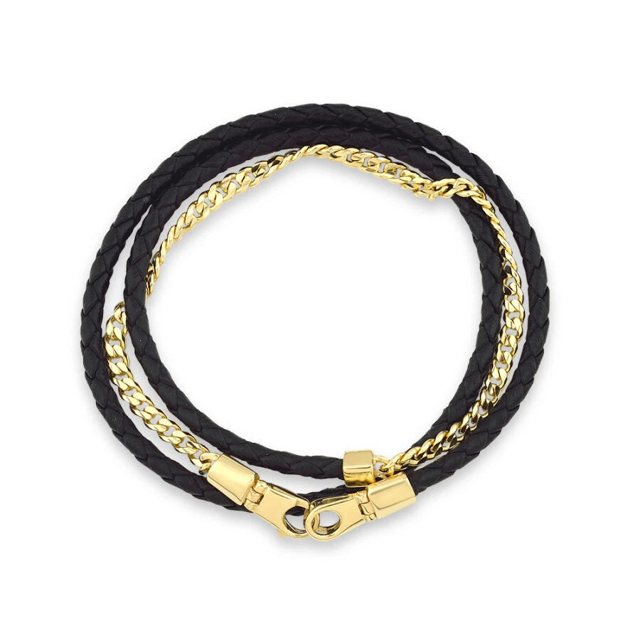 Goldenes Herrenarmband