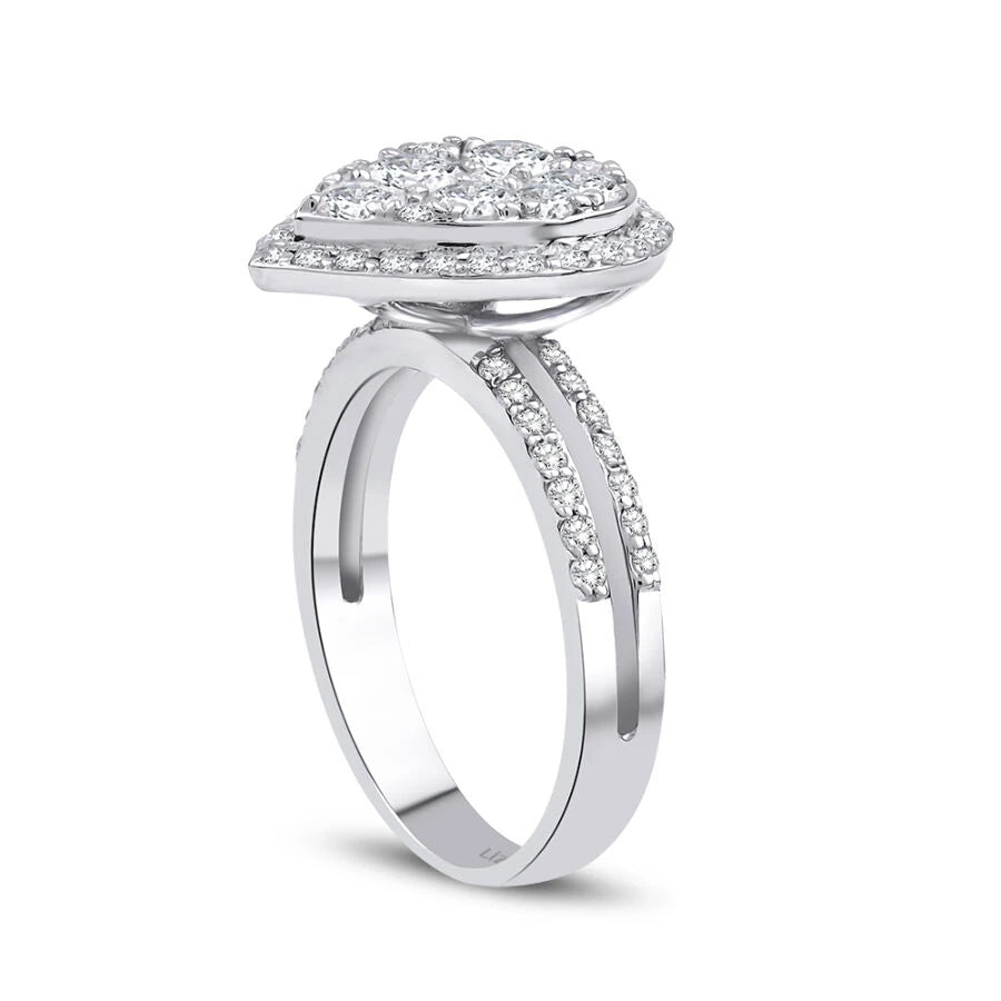 Trendring mit 1,43 Karat Diamanten