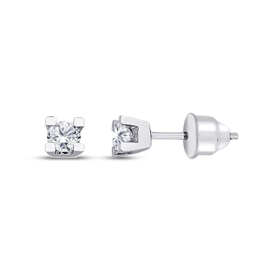 0.30 Carat Diamond Solitaire Earrings
